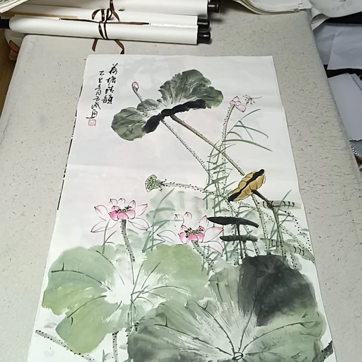 国画峰****艳国画花鸟花鸟国画