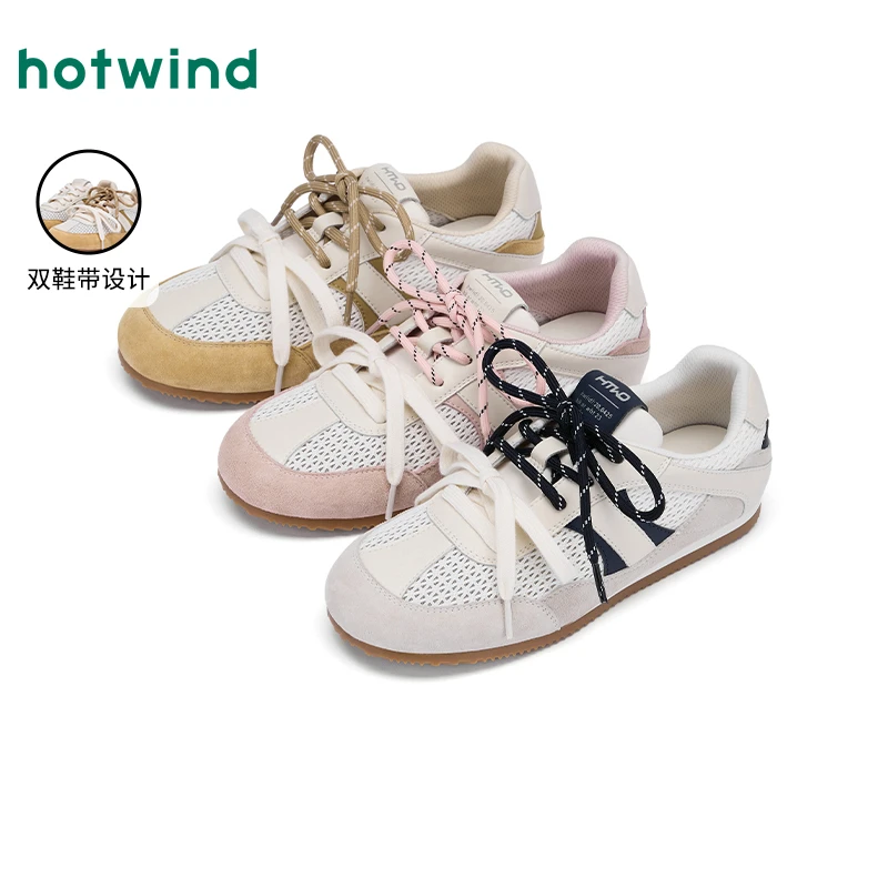 热风2025年春季新款女士时尚休闲鞋H11W25710