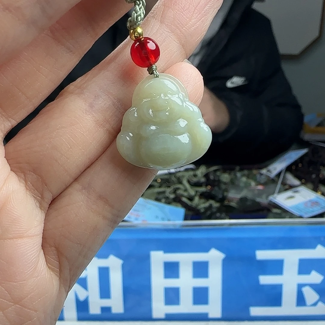 和田玉未镶嵌颈饰20mm