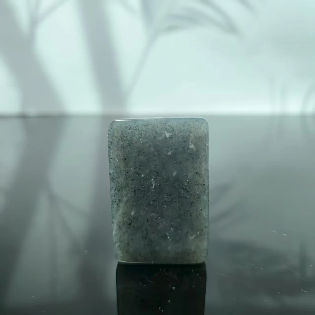 Z和田玉青花无事牌吊坠2291