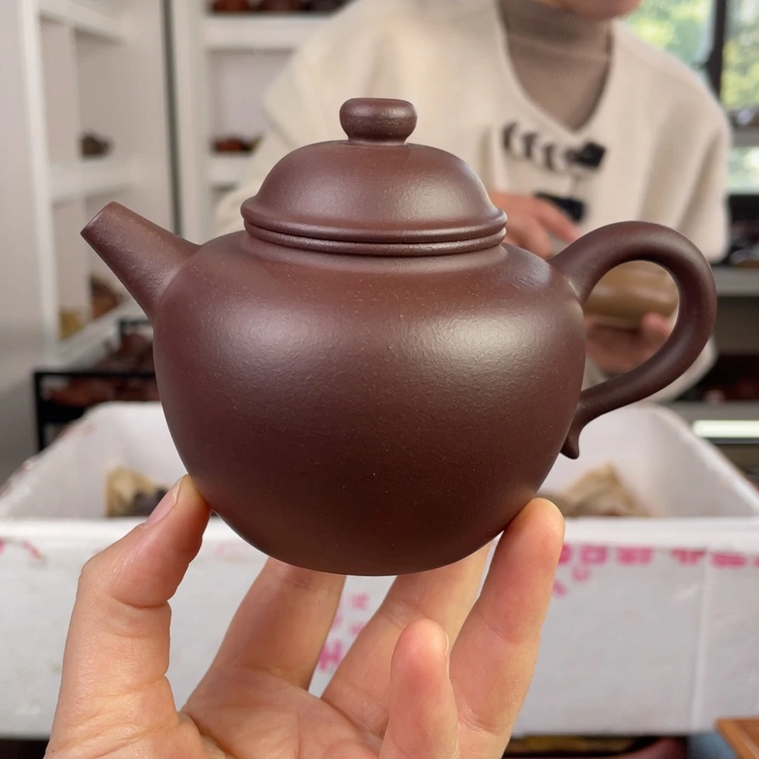 紫砂茶壶深井紫泥240cc