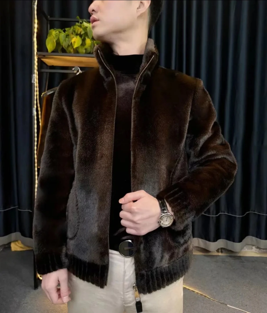 【官方严选】海宁时尚休闲男外套季男夹克外套秋冬款23001款