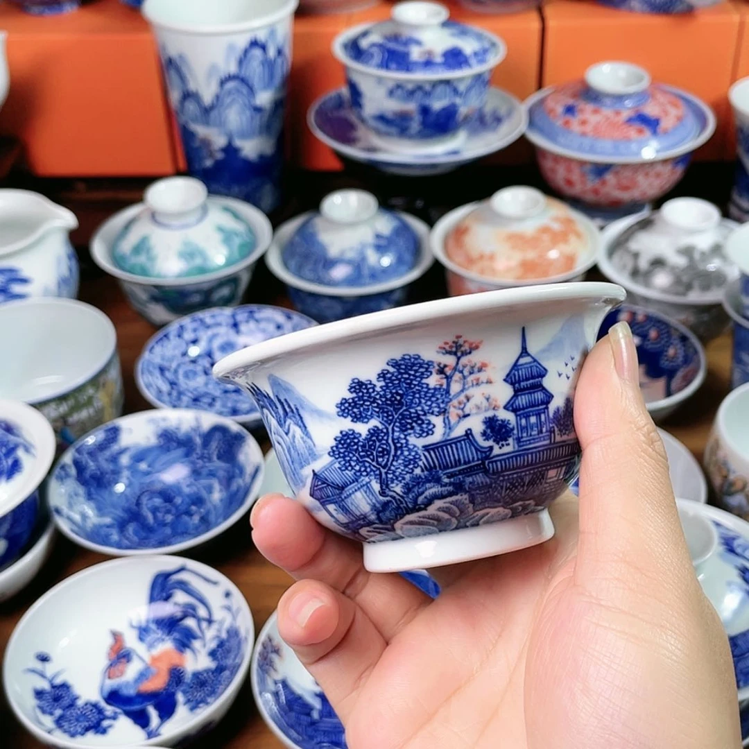 【闪购商品】杯大****8全手工手绘景德镇