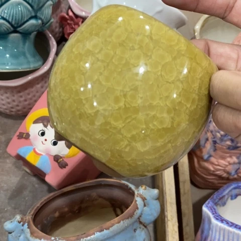 圆形冰裂黄色3431334343