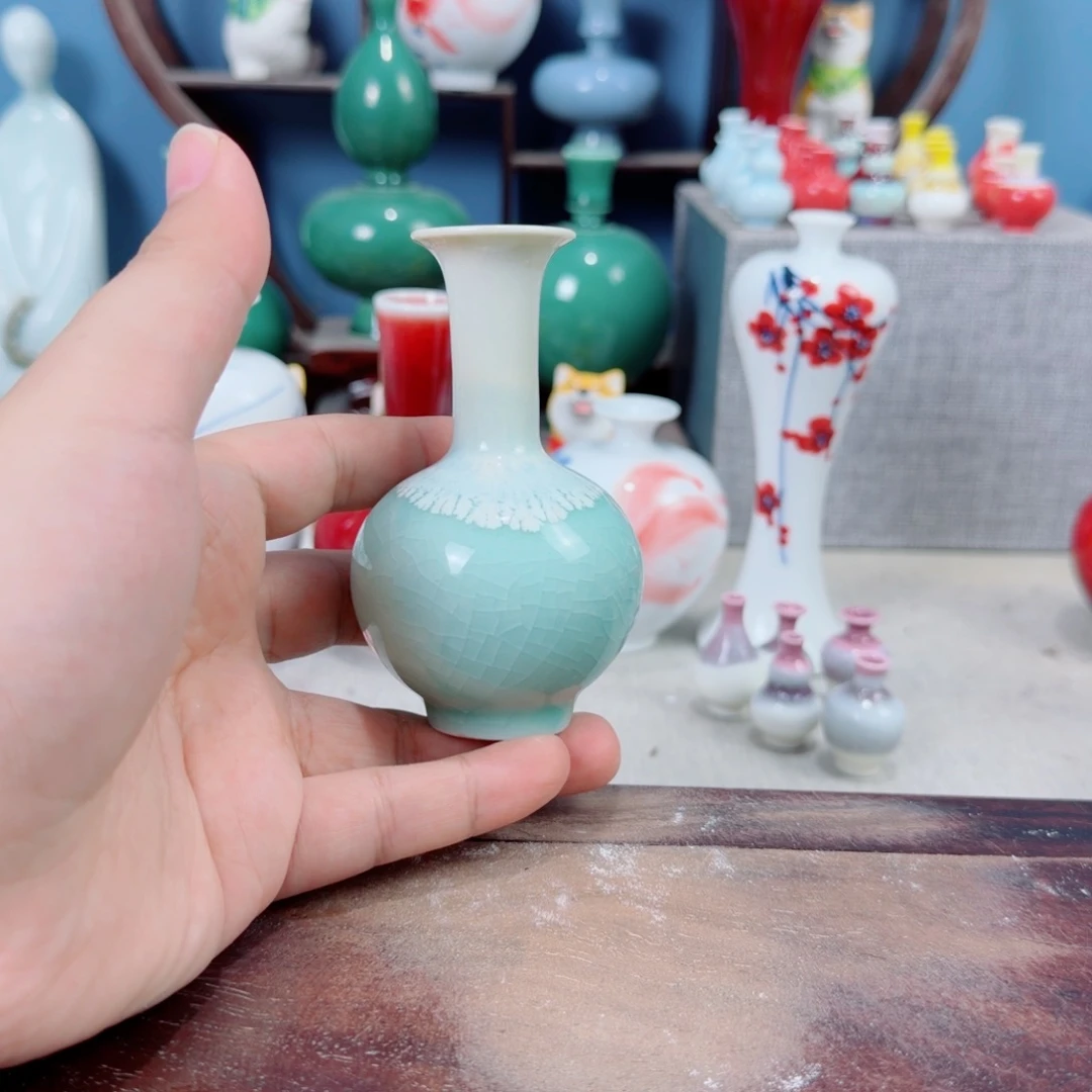 陶瓷手工小花器摆件