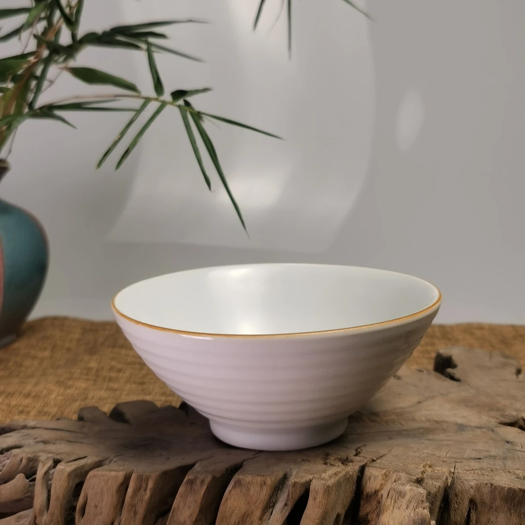 w87景德镇斗笠碗陶瓷饭碗特色餐厅饭店酒店汤碗点心碗/5.5寸斗碗