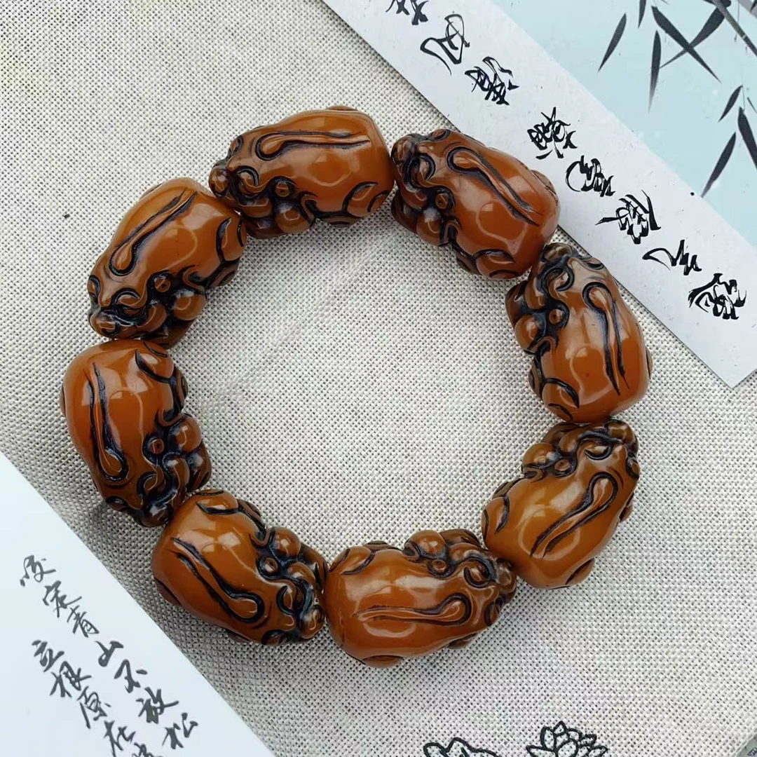 23*35MM八方来才黄菩提文玩手串 ZXZ-0045