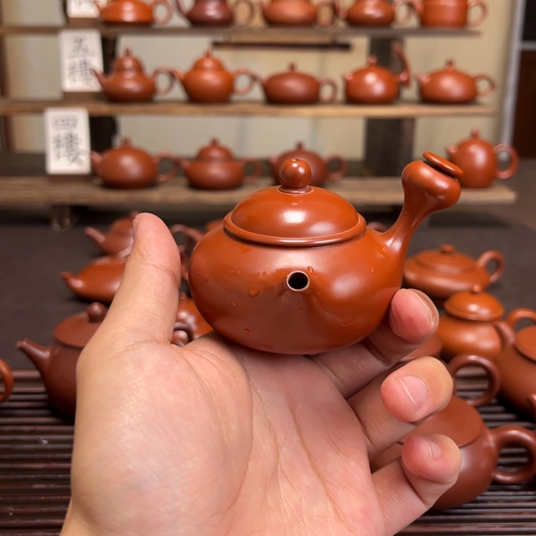 旅***程紫砂茶壶精工侧把80cc