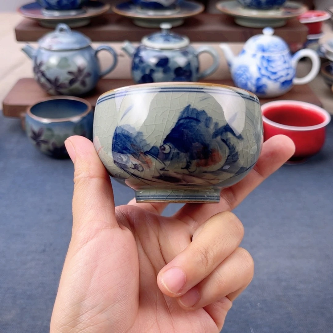 杯景德镇手绘手工茶具