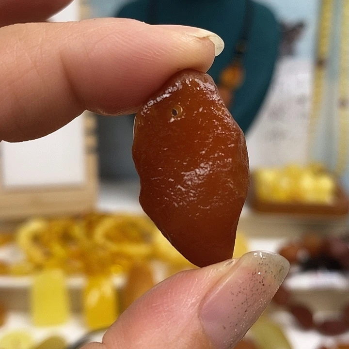 未镶嵌蜜蜡裸石手机挂件