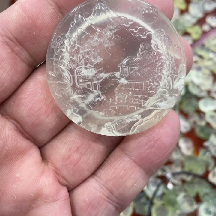 蛇纹石玉合金颈饰