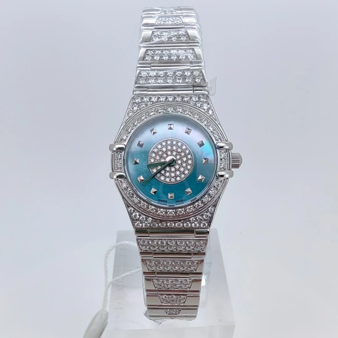 99新 Omega/欧米茄 星座石英腕表22.5mm后钻/公价85999/w12183