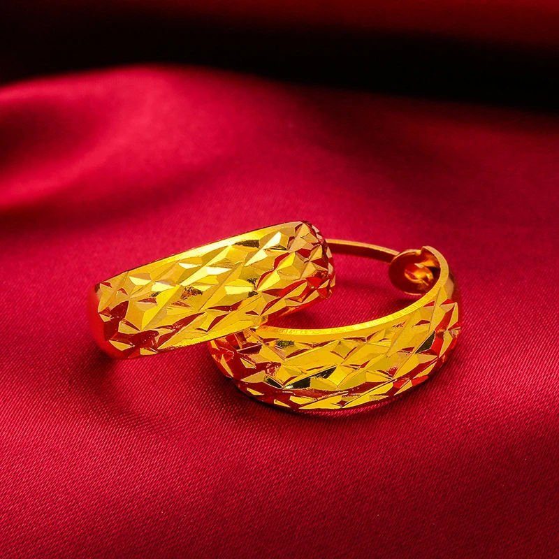 铜合金耳饰 时尚气质款妈妈款菠萝耳圈