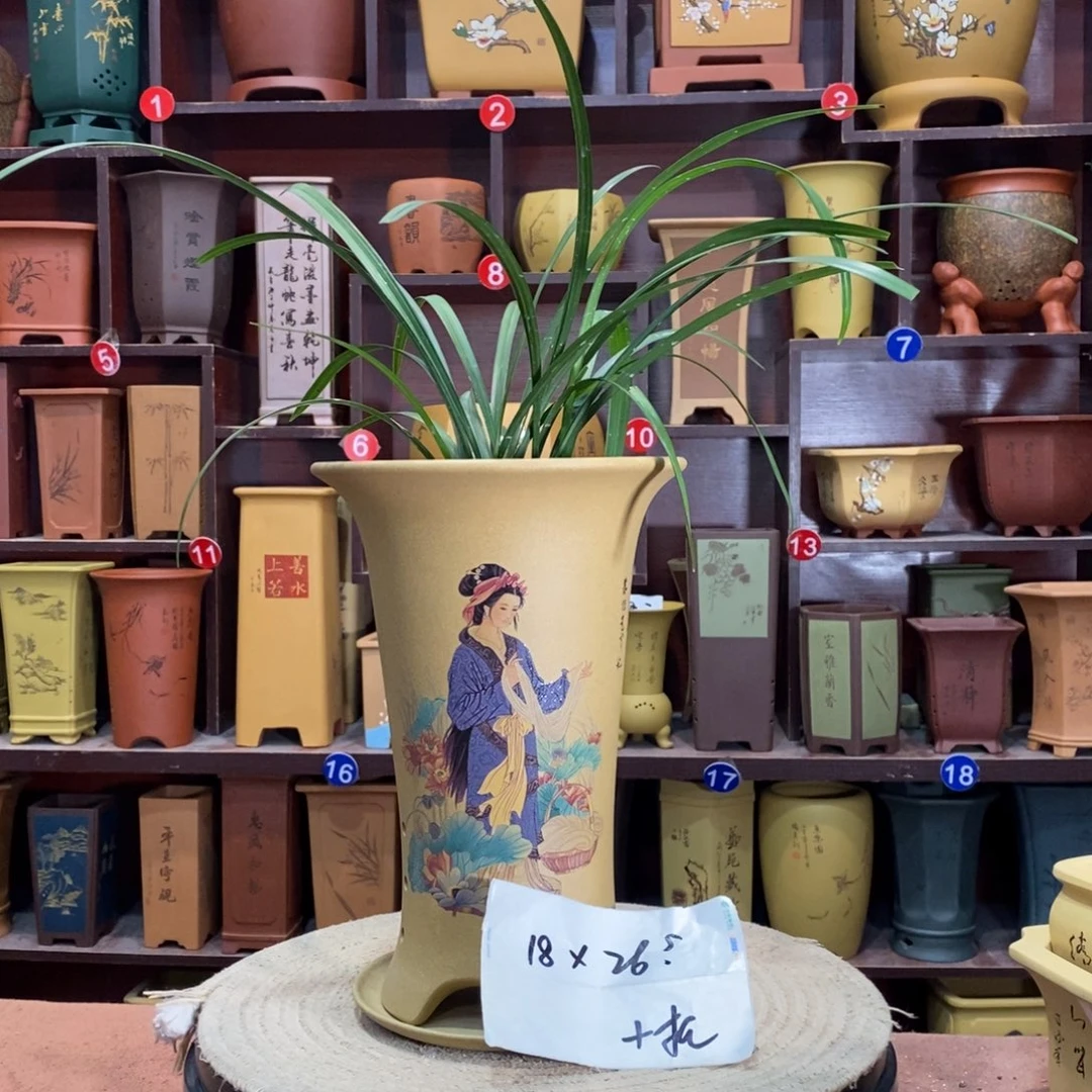 紫砂艺术紫砂花盆
