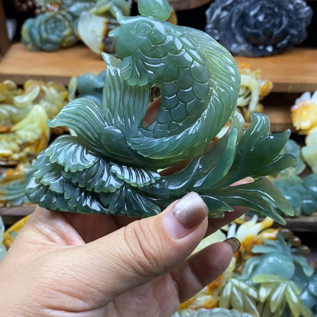 岫玉未镶嵌吊坠(赠链)