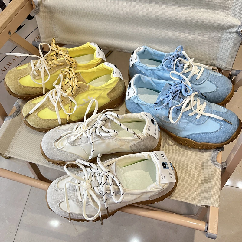 【外贸原单】夏天夏季新款阿甘鞋牢底鞋女百搭运动跑步鞋德训鞋