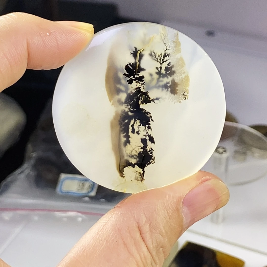 合成碳硅石非金属时尚图纹画面石饰品