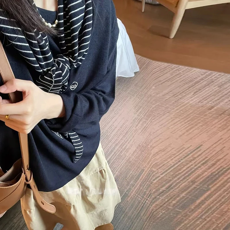 时尚高级感带披肩上衣半身裙两件套孕妇百搭慵懒风简约时尚套装
