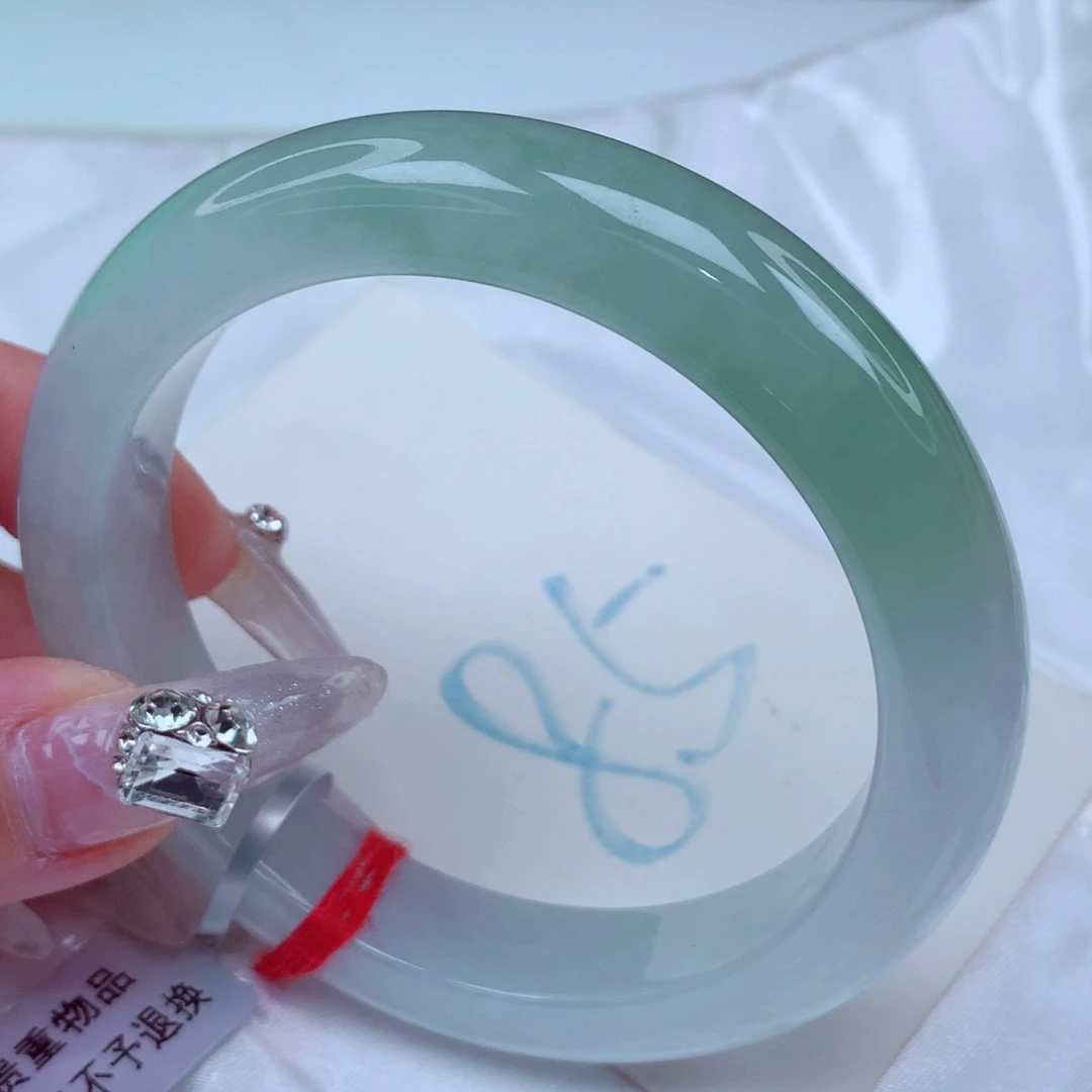 翡翠手镯未镶嵌天然缅甸翡翠A货手镯