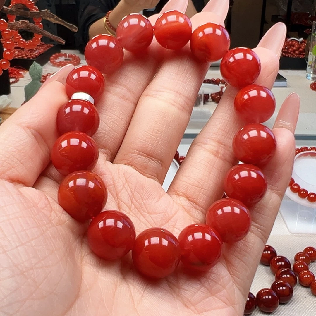 未镶嵌手链南红玛瑙13mm