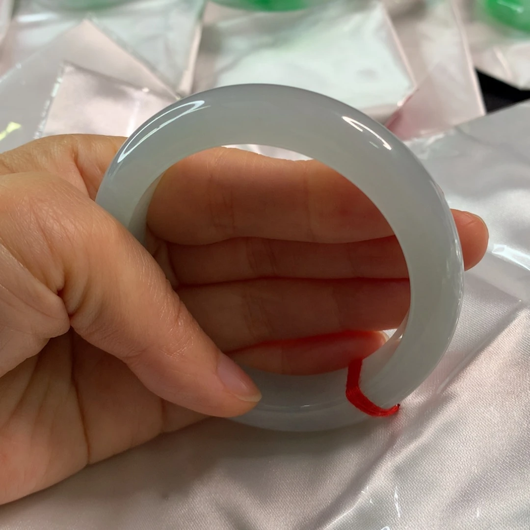 诺***使翡翠未镶嵌手镯翡翠手镯57.2