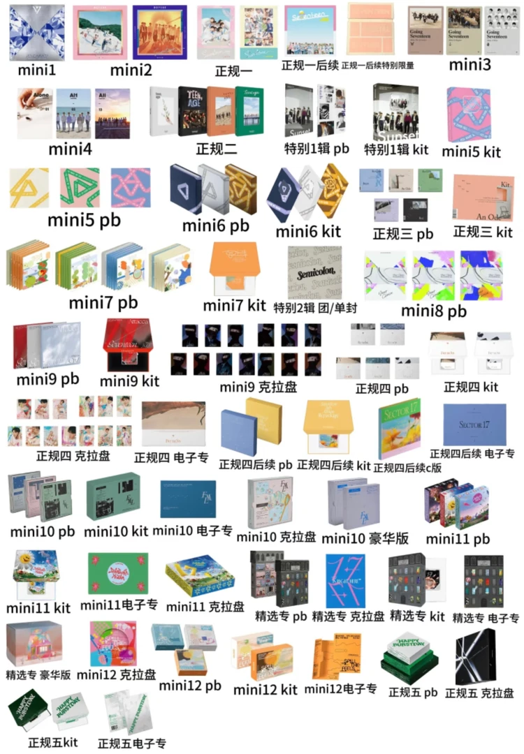 【国现】SEVENTEEN 次 专辑 CD周边合集