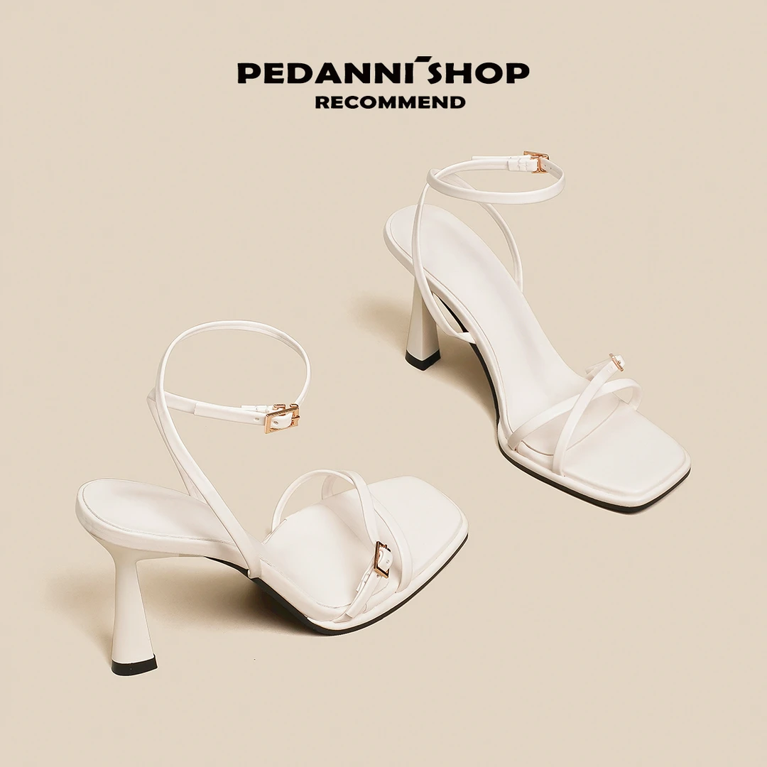 CRUML&KECCI佩丹妮法式高跟鞋夏季白色鞋子女款爆款2025新款