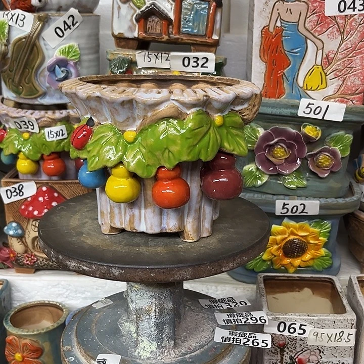 粗陶材质多肉花盆