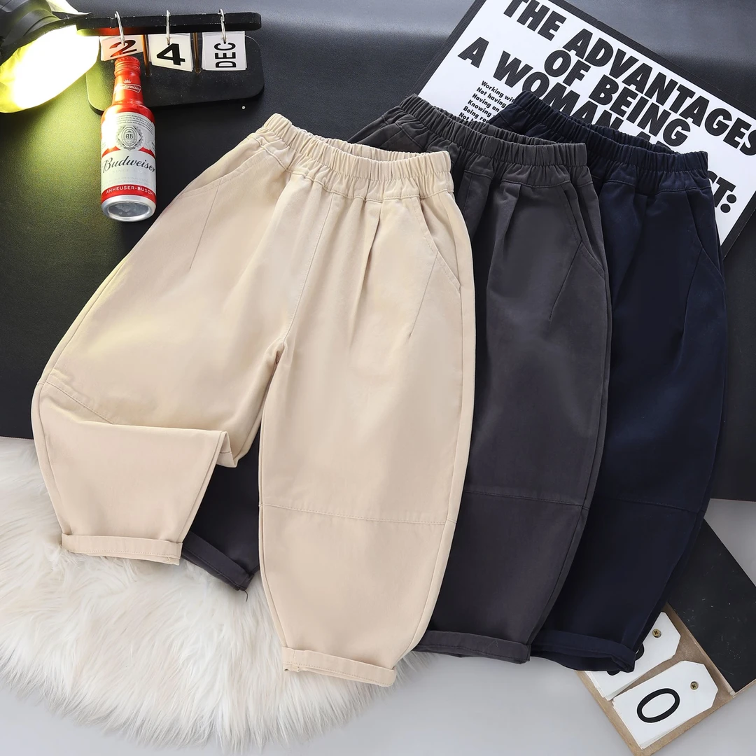 【100%纯棉】男女童休闲裤春秋款儿童休闲裤2025新款儿童长裤