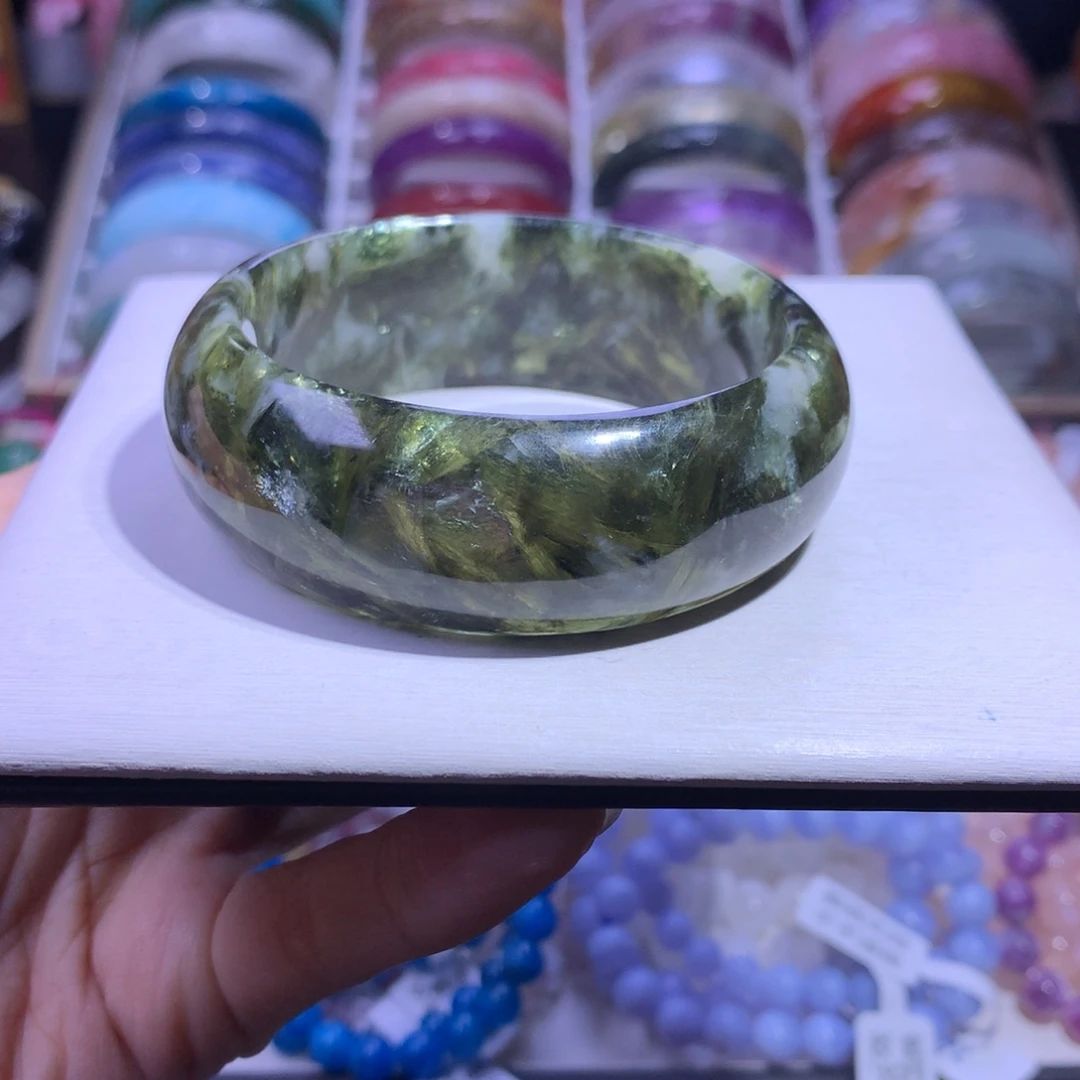 手镯水晶未镶嵌绿祖母