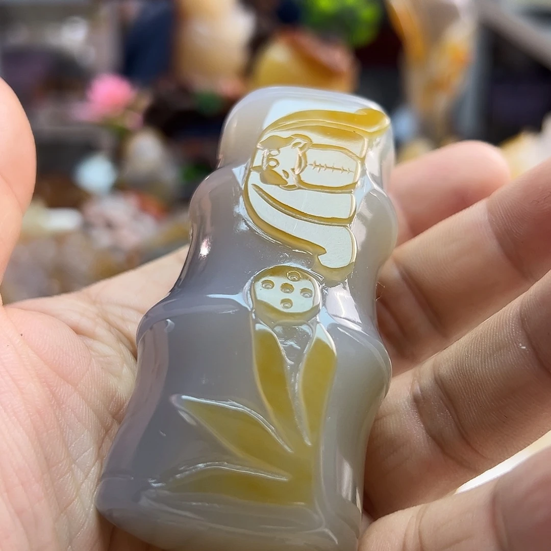 玛瑙/玉髓合金颈饰