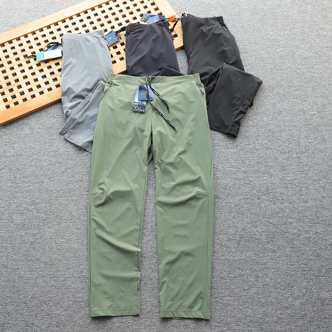 日单 超薄风裤壳 四面弹力轻薄透气 速干男士直筒裤机能休闲裤