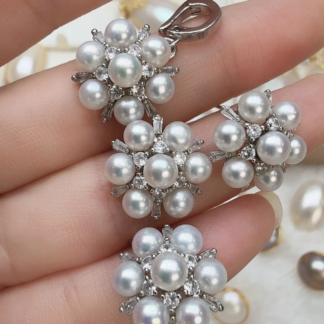 淡水珍珠耳饰未镶嵌