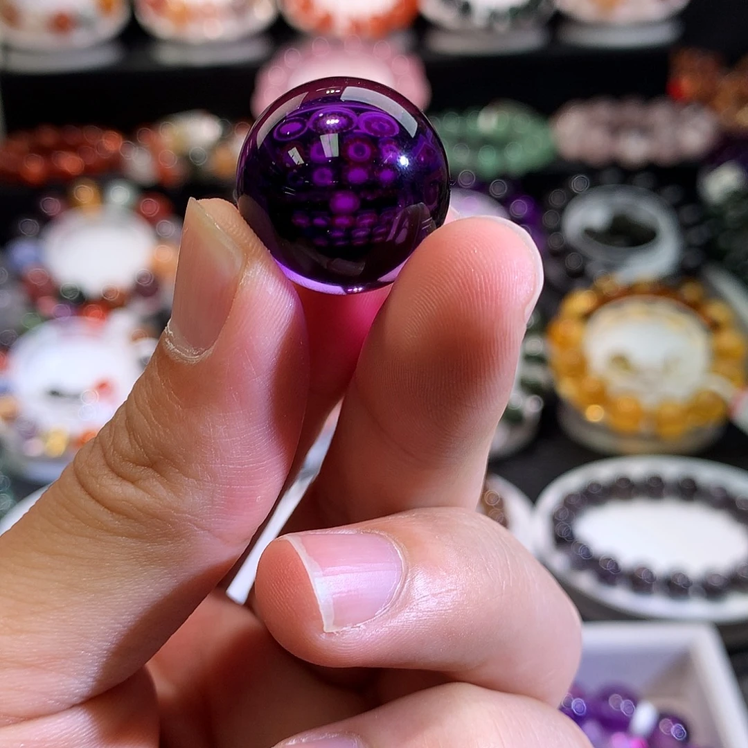 未镶嵌紫晶颈饰乌拉圭紫水晶21m