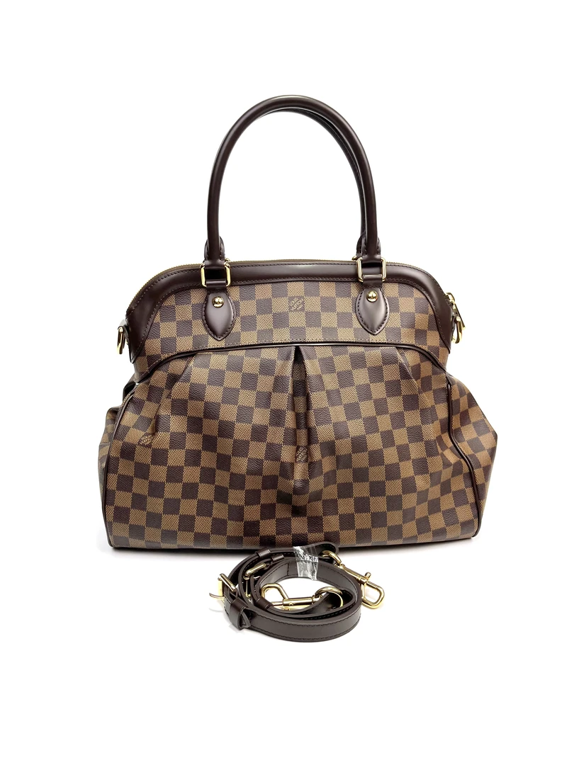 99新 LouisVuitton/路易威登 拾壹99新LVTrevi棋盘格葫芦96938442