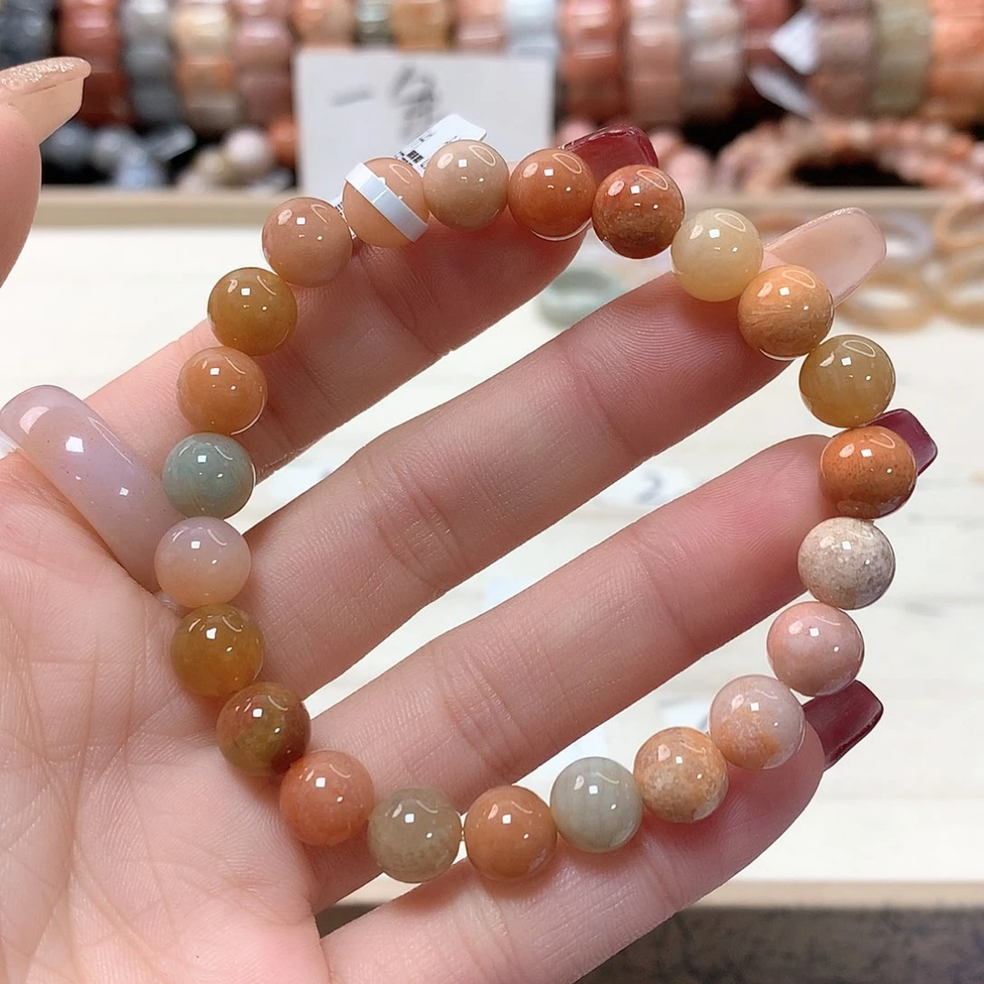 硅化珊瑚（珊瑚玉）手链未镶嵌调****鼠497