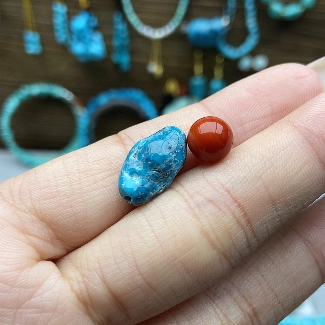 南红玛瑙未镶嵌随行豆