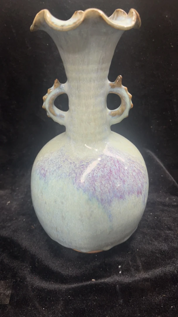 元钧双耳花口瓶春节福利