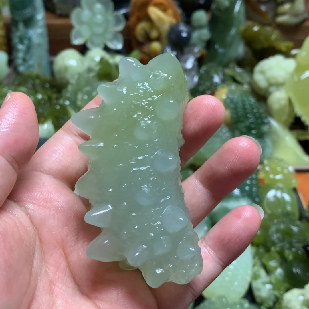岫玉未镶嵌手把手把