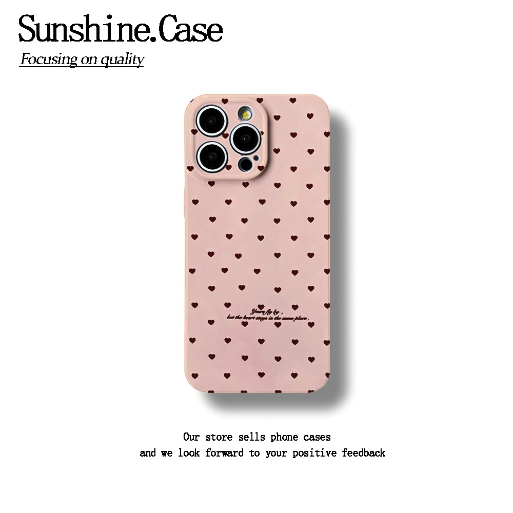 菲林软壳满屏小心心适用于苹果华为vivo小米oppo一加防摔手机壳