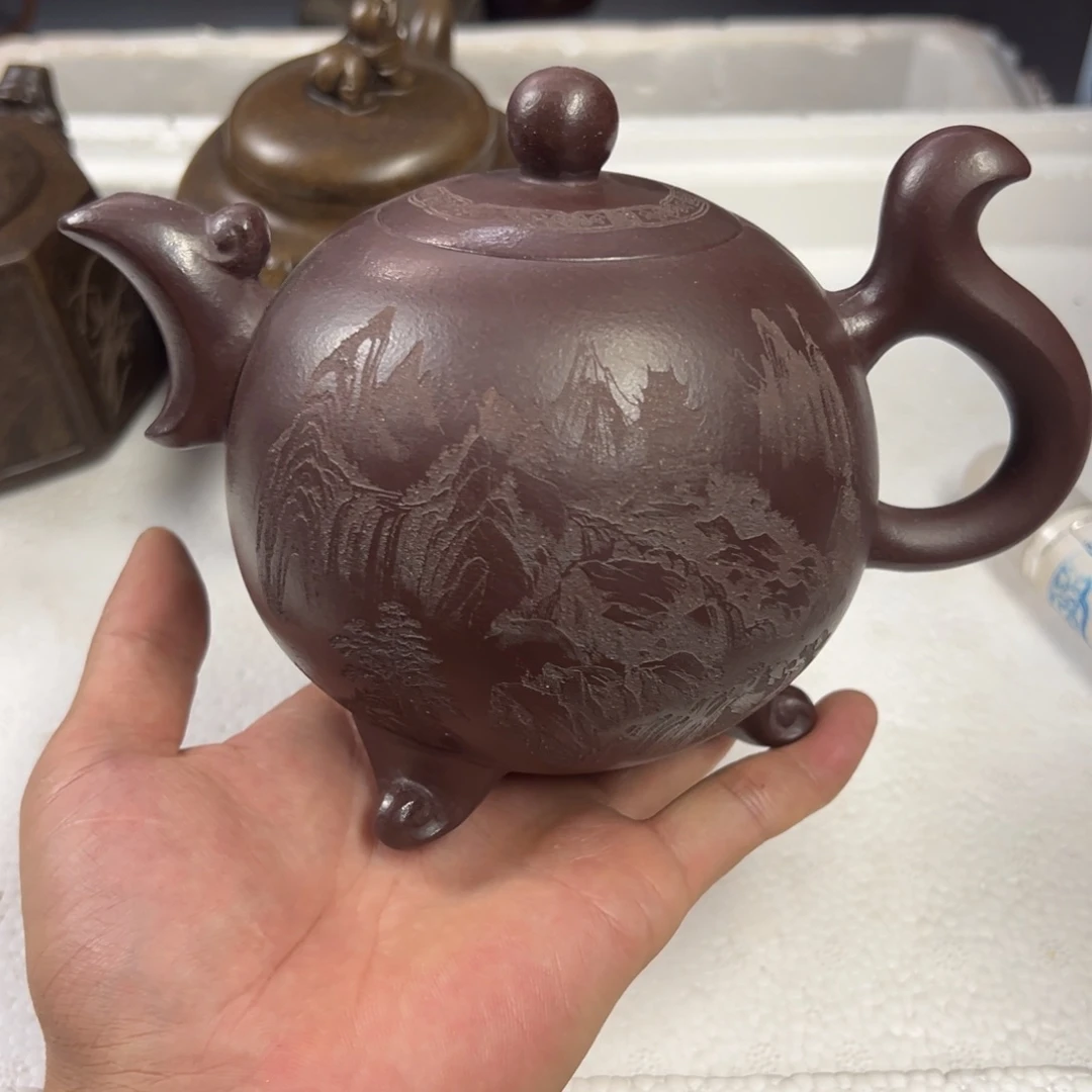 茶壶紫砂宜兴原矿紫砂壶500毫升容量