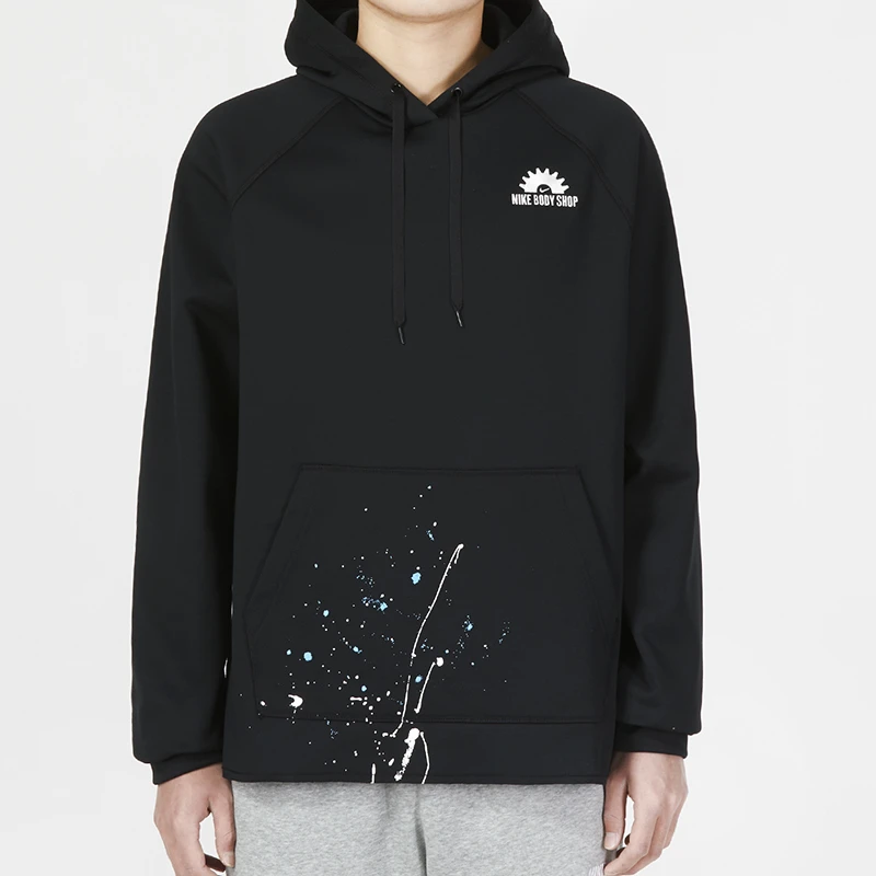 NIKE耐克男装2023春秋新款泼墨运动健身卫衣休闲连帽套头衫流光风