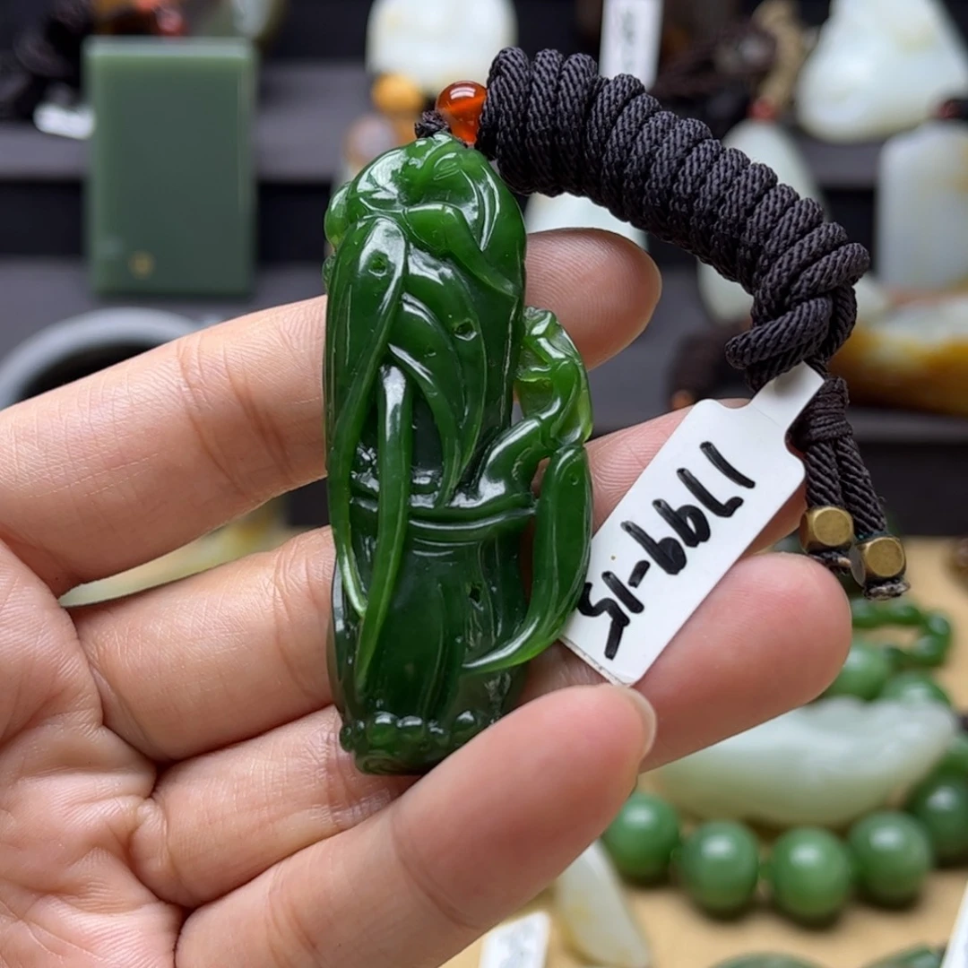 和田玉（碧玉）挂件未镶嵌