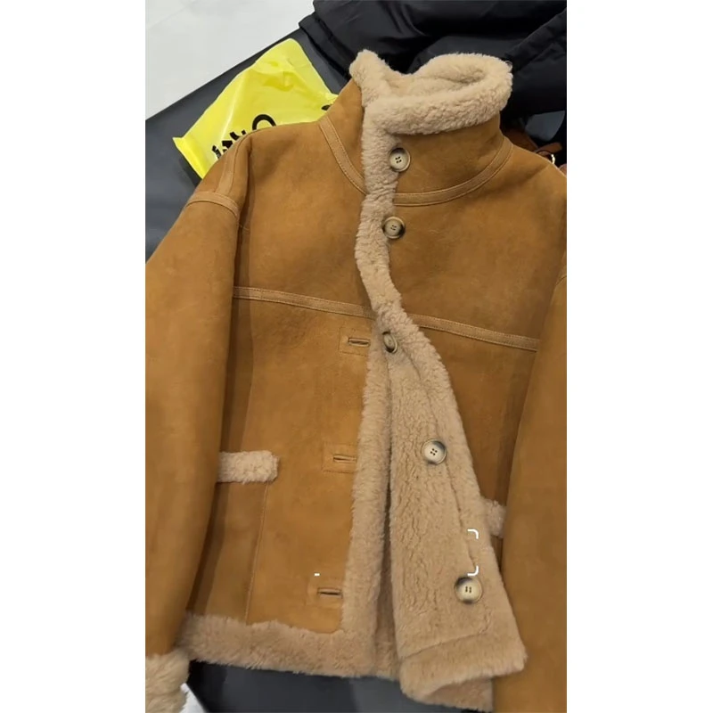 2025韩系设计感通勤风修身显瘦百搭时尚高级宽松简约外套上衣穿搭