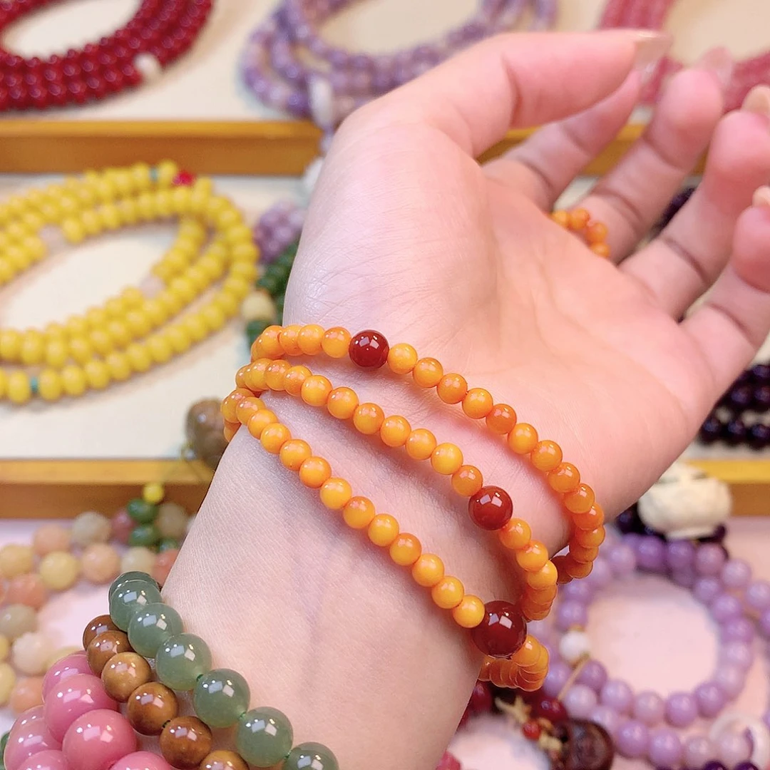 白玉菩提手串大橘大利