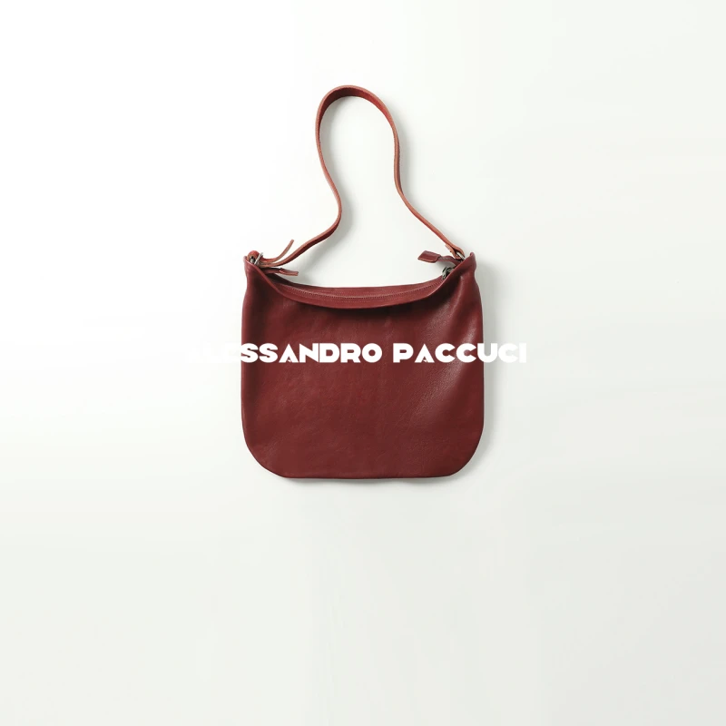 AP洛哥43107BD【简单】牛皮安可拉红大号单肩女士休闲时尚挎包