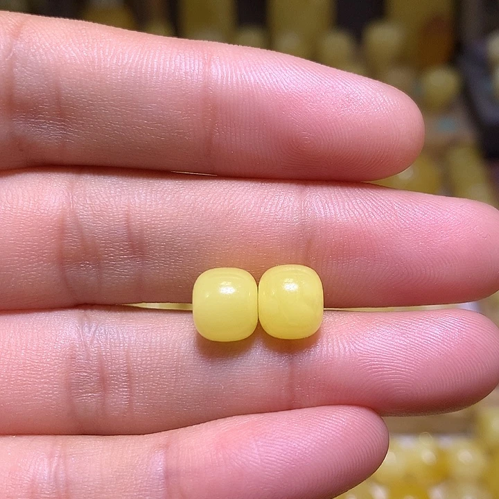裸石蜜蜡未镶嵌天然俄料黄白花蜜蜡精工老型8.5