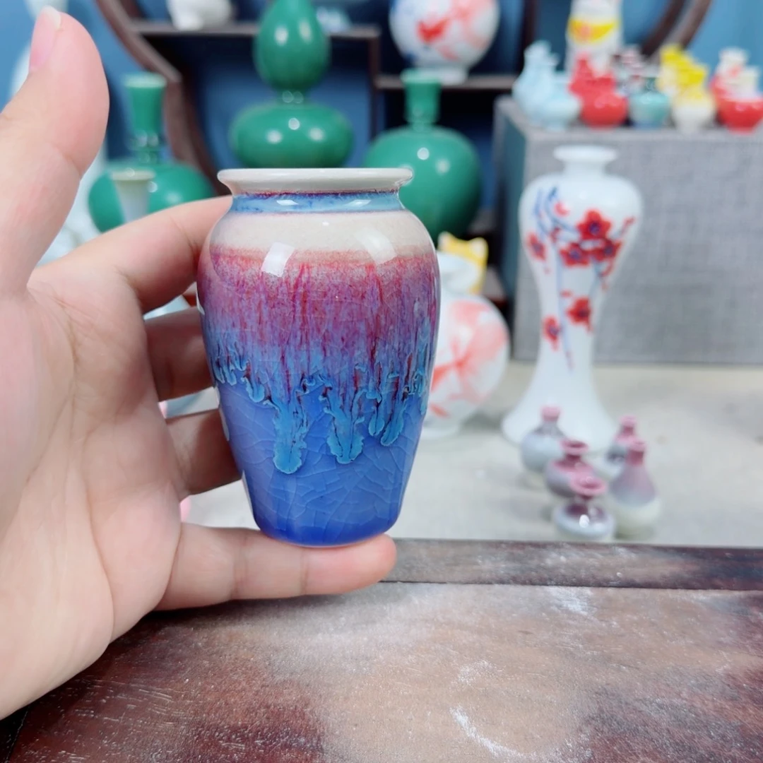 陶瓷手工小花器摆件