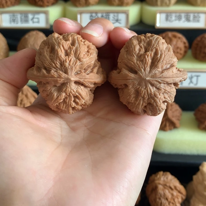 桃核把件文玩核桃将军榜白茬42