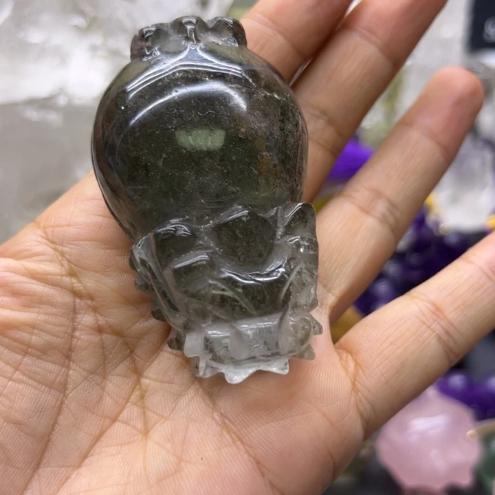 珠宝半成品水晶未镶嵌摆件